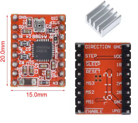 Stepper motor drajver A4988 + hladnjak