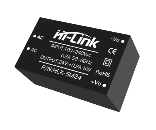 AC-DC 100-240VAC to 24VDC HLK5M24 HiLink