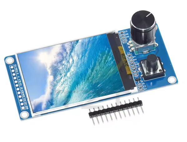 2.4in TFT displej + enkoder + taster