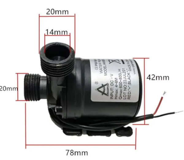 Pumpa za vodu 12V 800L/h cirkulaciona