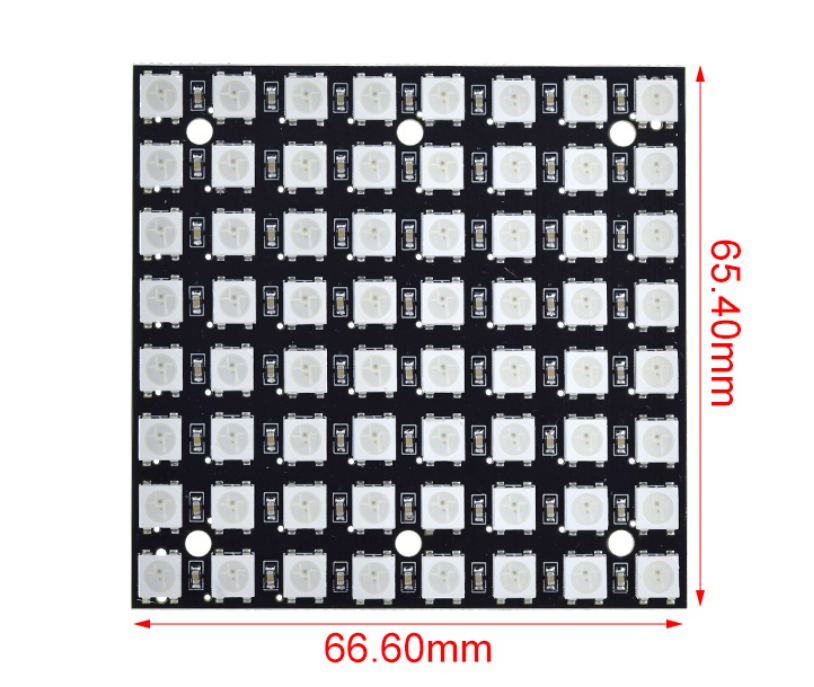WS2812 RGB LED matrix 64 diode - NeoPixel 1 WS2812 RGB LED matrix 64 diode - NeoPixel