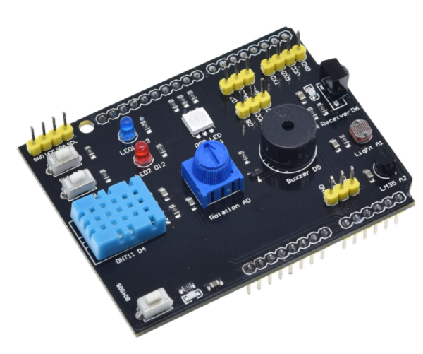 Arduino UNO sa 9 integrisanih senzora i komponenti DHT11, LM35