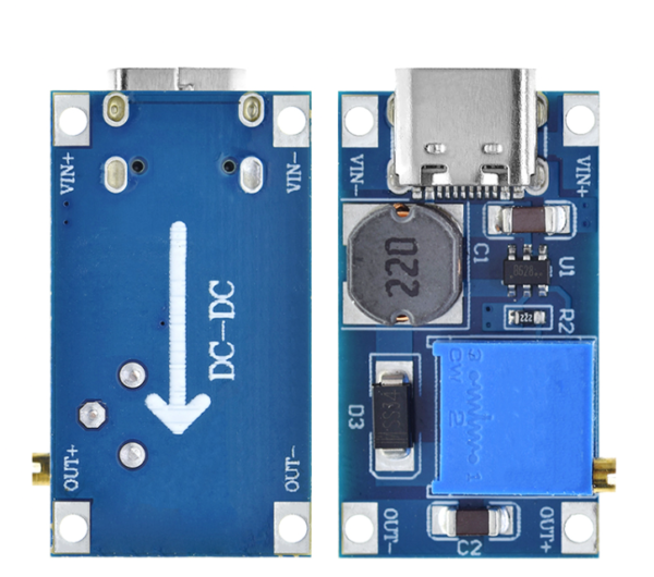 DC-DC Step-UP regulator napona USB-C MT3608